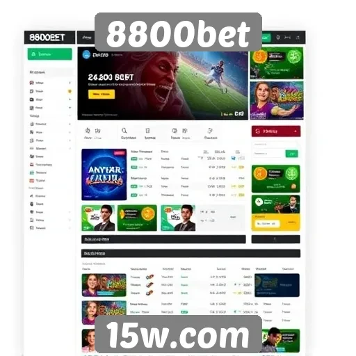Interface e usabilidade do site 8800bet